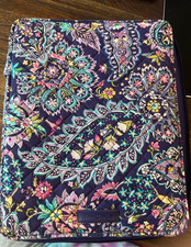 Vera Bradley Tablet Tamer Organizer Case Sleeve Bag French Paisley