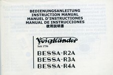 Voightlander Bessa-R2A, R3A, R4A Manuale Istruzioni