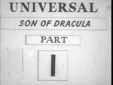 16MM SOUND-"SON OF DRACULA"-LON CHANEY JR.-1943-B/W TV PRINT ON TWO 1600' REELS