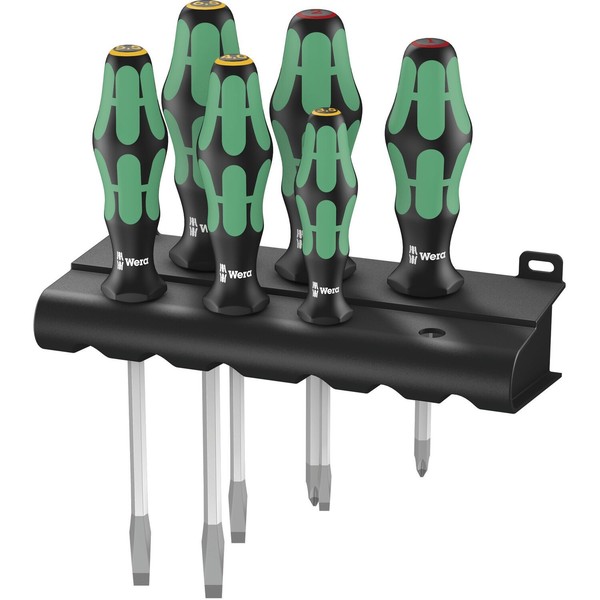 Wera Schraubendreher-Satz 334/355Sk/6+Rack Schlitz/Pozidriv 6-Teilig-image