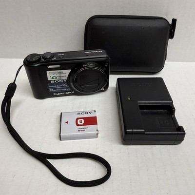 Sony Cyber-Shot DSC-H55 14.1MP 10x Opt Zoom Digital Camera Black - Works *READ