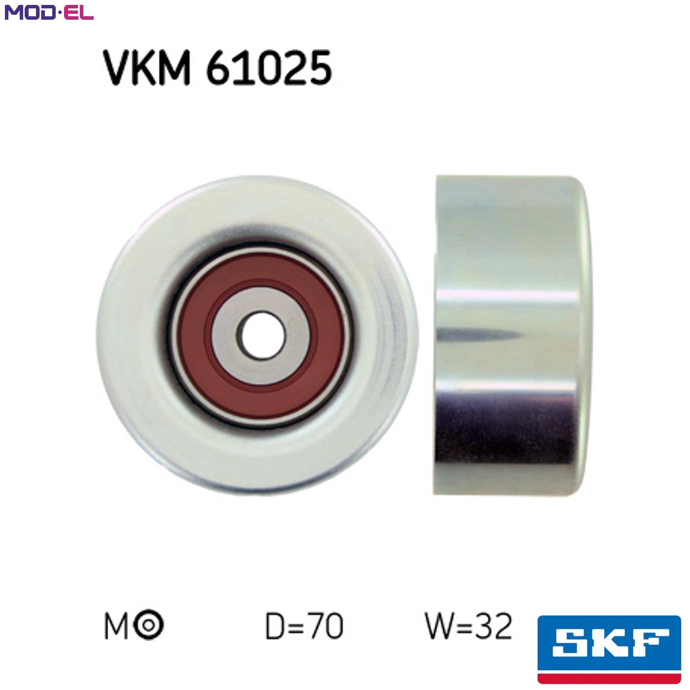VKM 61025 SKF Deflection/Guide Pulley, V-ribbed belt for LEXUS,TOYOTA - Image 17