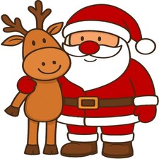 30 Custom Reindeer Santa Personalized Address Labels