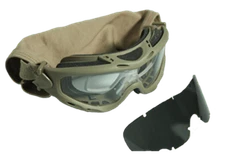 Wiley X Spear Advanced Goggles Clear and Dark Lens with Carry Case