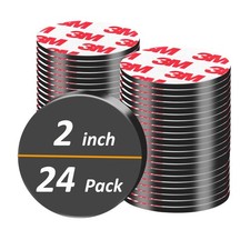 24Pack, 2 inch Large Round Magnets with Adhesive Backing, 50mm Precut Strong ...