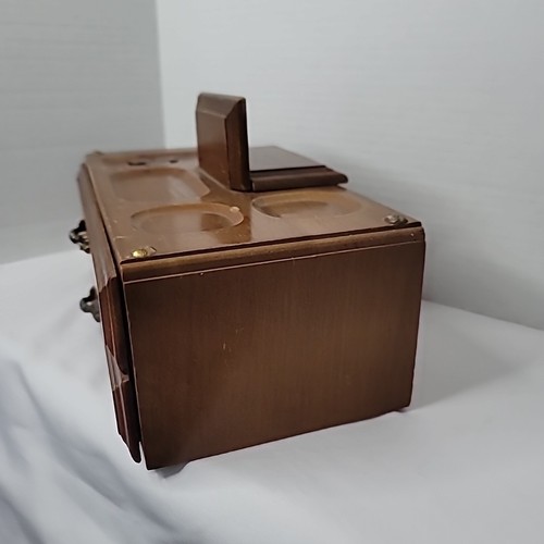 Vintage Powell Wooden Valet Jewelry Box Butler Vanity - Picture 13 of 17
