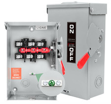 3P 60 Amp Disconnect Switch Heavy Duty Steel NEMA 3R Standard for Outdoor/Indoor