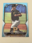 2023 Bowman Draft - Chrome Paul Skenes #BDC-14 Sky Blue Refractor (RC)