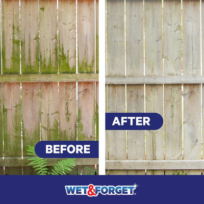 Wet & Forget Schimmel-, Flechten- & Algenentferner, Outdoor Terrassenreiniger, schwarze Flecken...