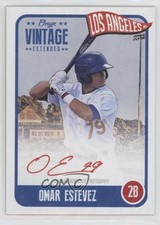 2020 Onyx Vintage Extended Red Ink Auto /25 Omar Estevez #EAOE Auto ii1