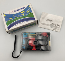 Vintage PIX Panorama 35mm Compact Camera Clear Front Point and Shoot NOB