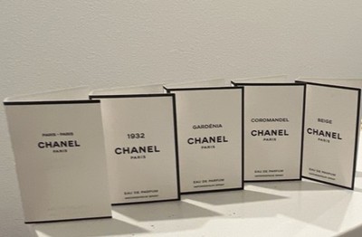 Chanel Perfume Miniatures Paris-Paris, 1932, Gardenia, Coromandel, Beige 1.5 ml