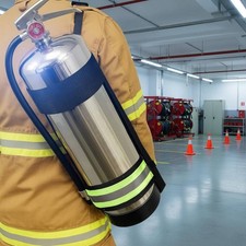 Adjustable Fire Suppression Device Harness Hands Unrestricted Carry