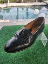 Roundtree & Yorke Wingtip Oxford Mens 12M Black Kiltie Tassel Made in USA