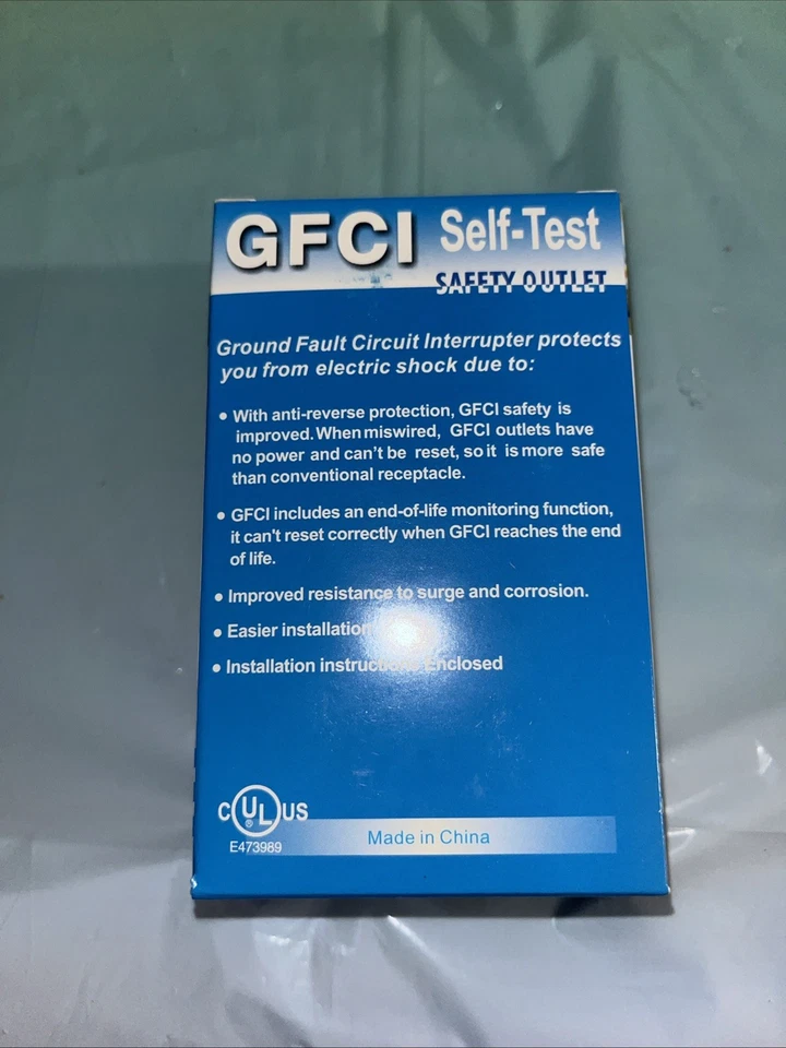 Gfci Self Testing Safety Outlets, Side, And Back Wire And Wall Plate Included - Image 3 of 4