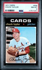 1971 Topps #43 Roger Crozier PSA 8 NM-MT St. Louis Cardinals Baseball Card