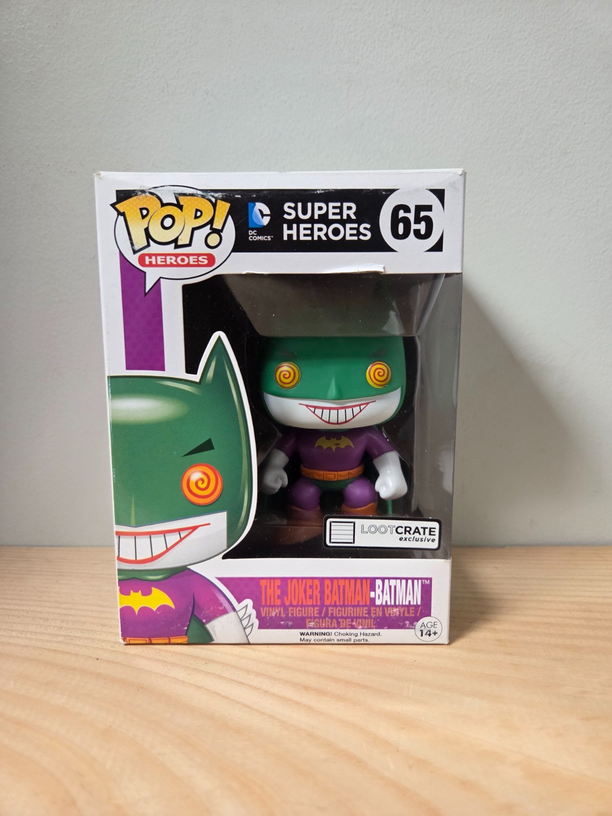 Funko Pop!: The Joker Batman-Batman #65 (Loot Crate Exclusive) *Box Wear*