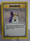 Imposter Professor Oak 1st Edition Base Set Shadowless Trainer 73/102 Pokemon HP