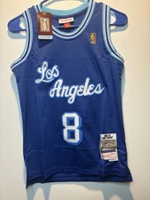 New! Youth S - Kobe Bryant #8 LA Lakers Mitchell Ness Hardwood Classics Blue 96