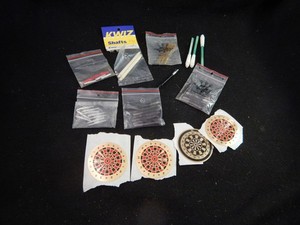 Vintage dart flights shafts stickers