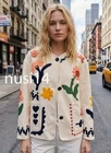 ZARA NEW WOMAN 100% COTTON EMBROIDERED FLORAL JACKET ECRU XS-XL 3046/106/712