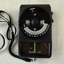 Vivitar 45 Exposure Light Meter Japan w/ Strap Working Tested   
