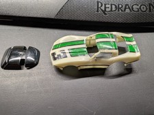 TYCO CORVETTE GLOW IN THE DARK Body White/Gr 3 Broken Post Good Glass