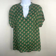 Cabi Cottagecore Floral Stevie Popover Tunic Top Xsmall Country Colorful Office