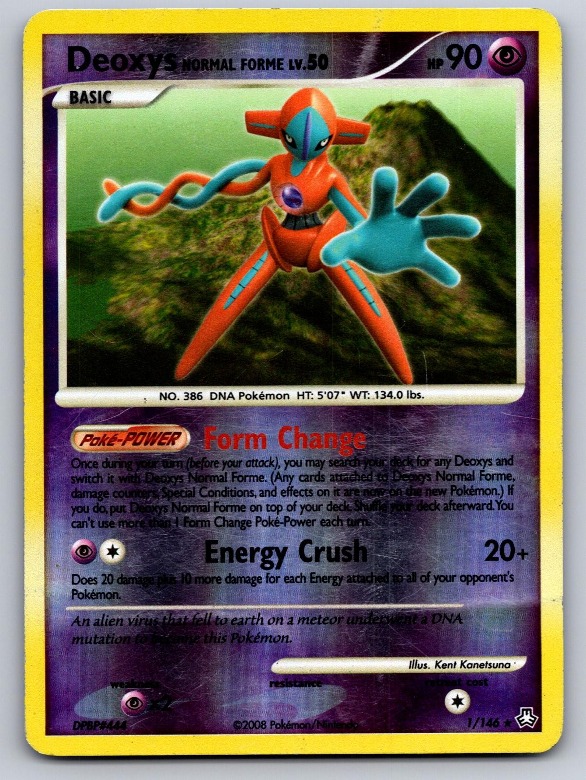 DEOXYS NORMAL FORME 1/146 RARE LEGENDS AWAKENED POKEMON REVERSE HOLO LP