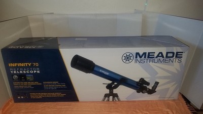 meade Infinity 70 telescopes for sale used once