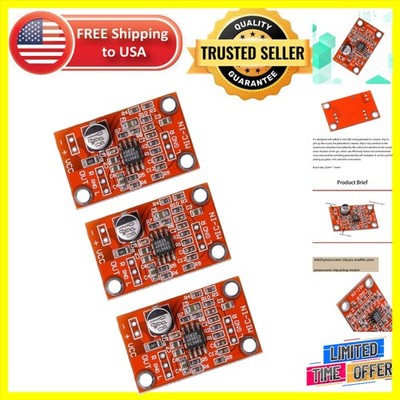 3Pcs AD828 Stereo Preamp Module - Compact Microphone Preamplifier Board