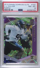 2019 Panini Donruss Elite Rookies Purple 9/99 LJ Collier #187 PSA 8 g6p