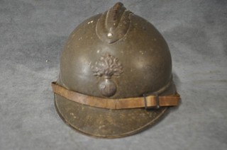 ECXEPIONNEL CASQUE ADRIAN FRANCAIS 3 COULEURS! 14 18 POILU MILITARIA WW1 WW2