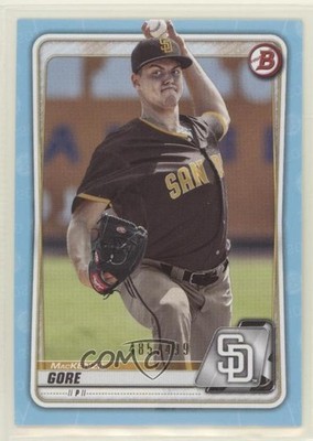 2020 Bowman Prospects Sky Blue 485/499 Mackenzie Gore #BP-74 4g3