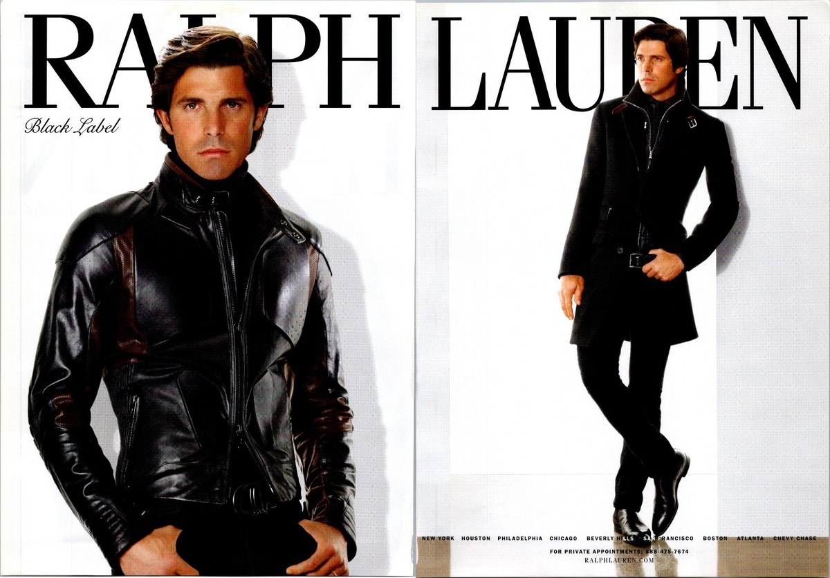 2009 • Ralph Lauren Black Label leather print ad • 2000s Mens