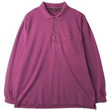Vintage 80'S-90'S Eddie Bauer long-sleeved polo shirt with black tag men's s...