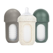 Boon Nursh Bottles - Silicone Baby Help Ease Colic Speckle Green