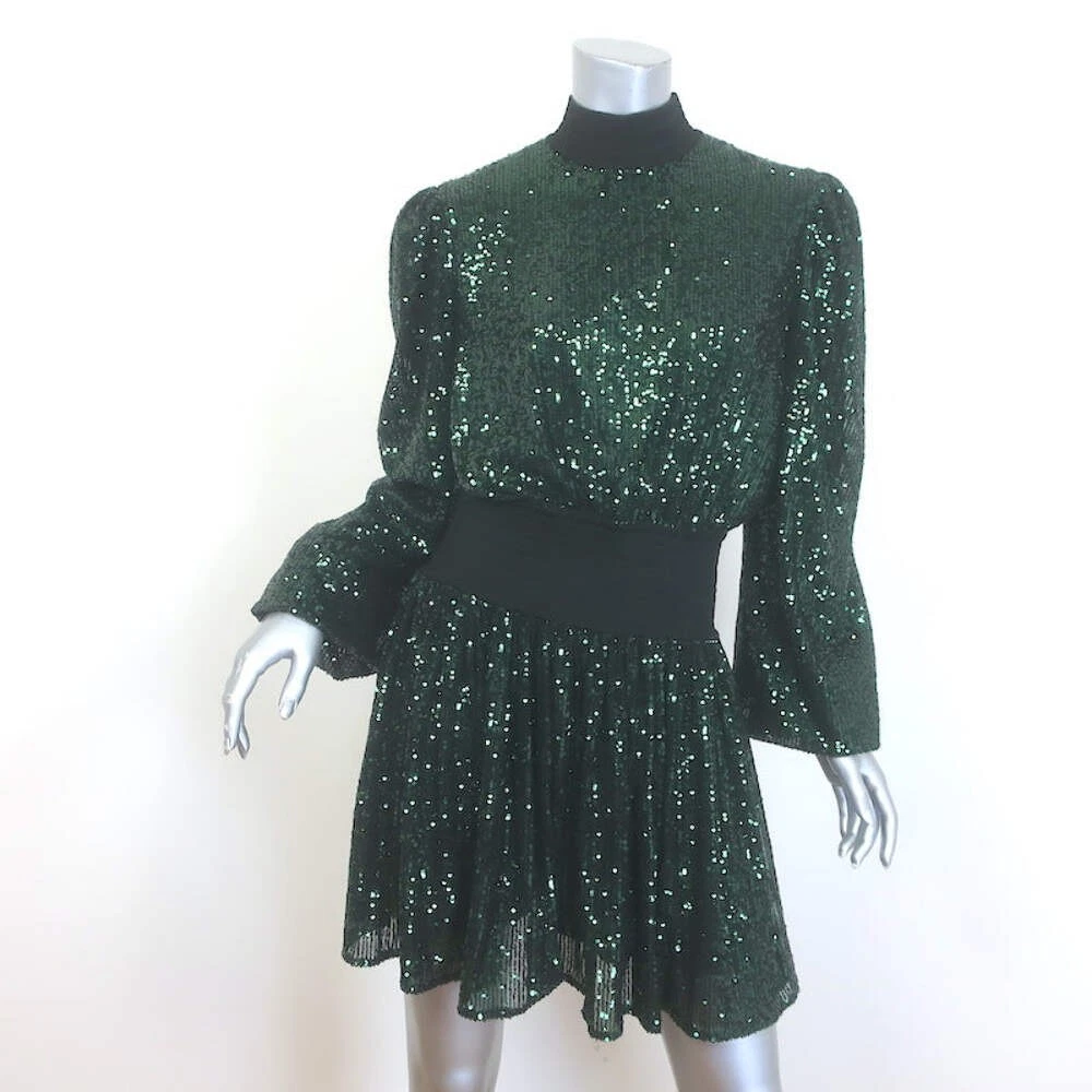 green emerald velvet dress Lime Green Sequin Strappy Mini Dress