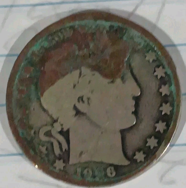 1906 p 90% silver circulated Barber half dollar