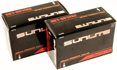 Sunlite Standard Presta Valve Tubes, 26 x 1.50-1.95'' / 48mm, Black