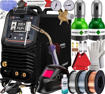 SPARTUS Schweißgerät 3in1 Kombi MIG/MAG WIG MMA XPRO MIG 310 DUAL PULSE 300A SET