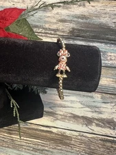 NEW Baublebar Disney Minnie Mouse Pavé 3mm Pisa Bracelet •Bonus Organza Gift Bag