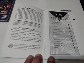 Wing Commander Sega CD  Genesis Instruction Manual Only No Game Or Case