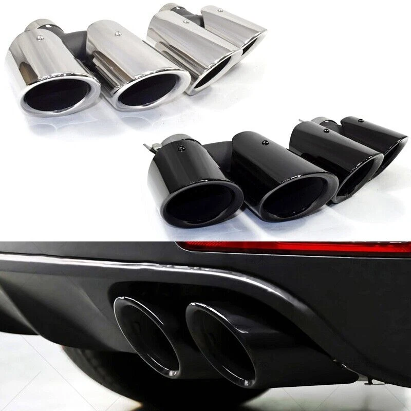 For Porsche Macan S GTS 2014-2022 Car Exhaust Dual End Tip Tail Pipes Muffler - Image 4 of 4