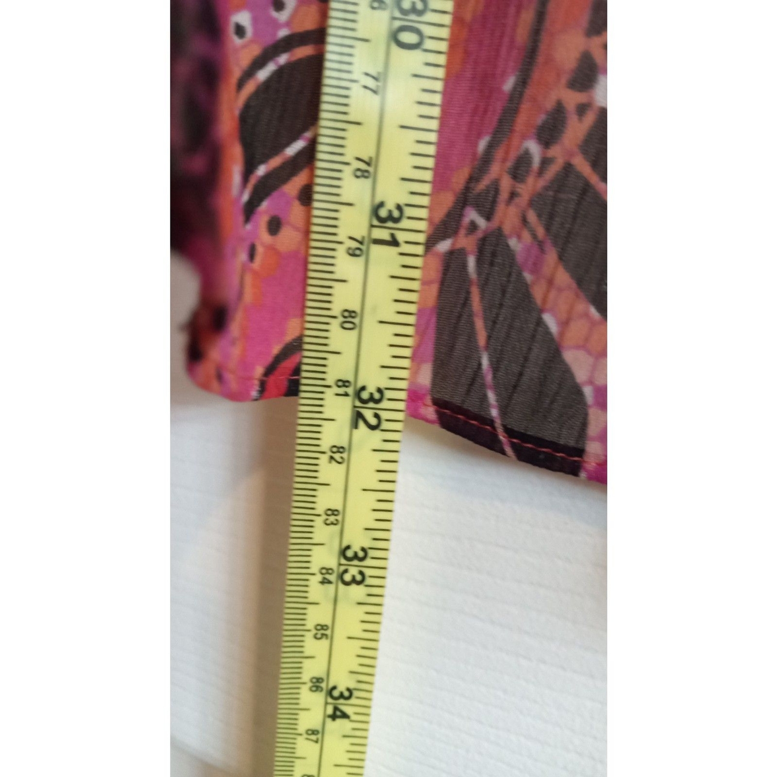 Apt. 9 Red Crew neck red multi color flowy top