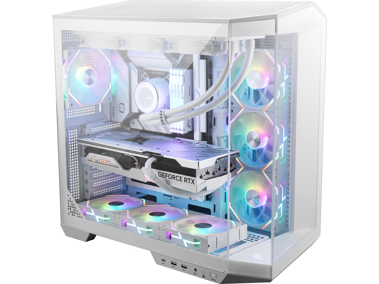 Корпус для компьютера MSI MAG PANO 100L PZ White Mid Tower