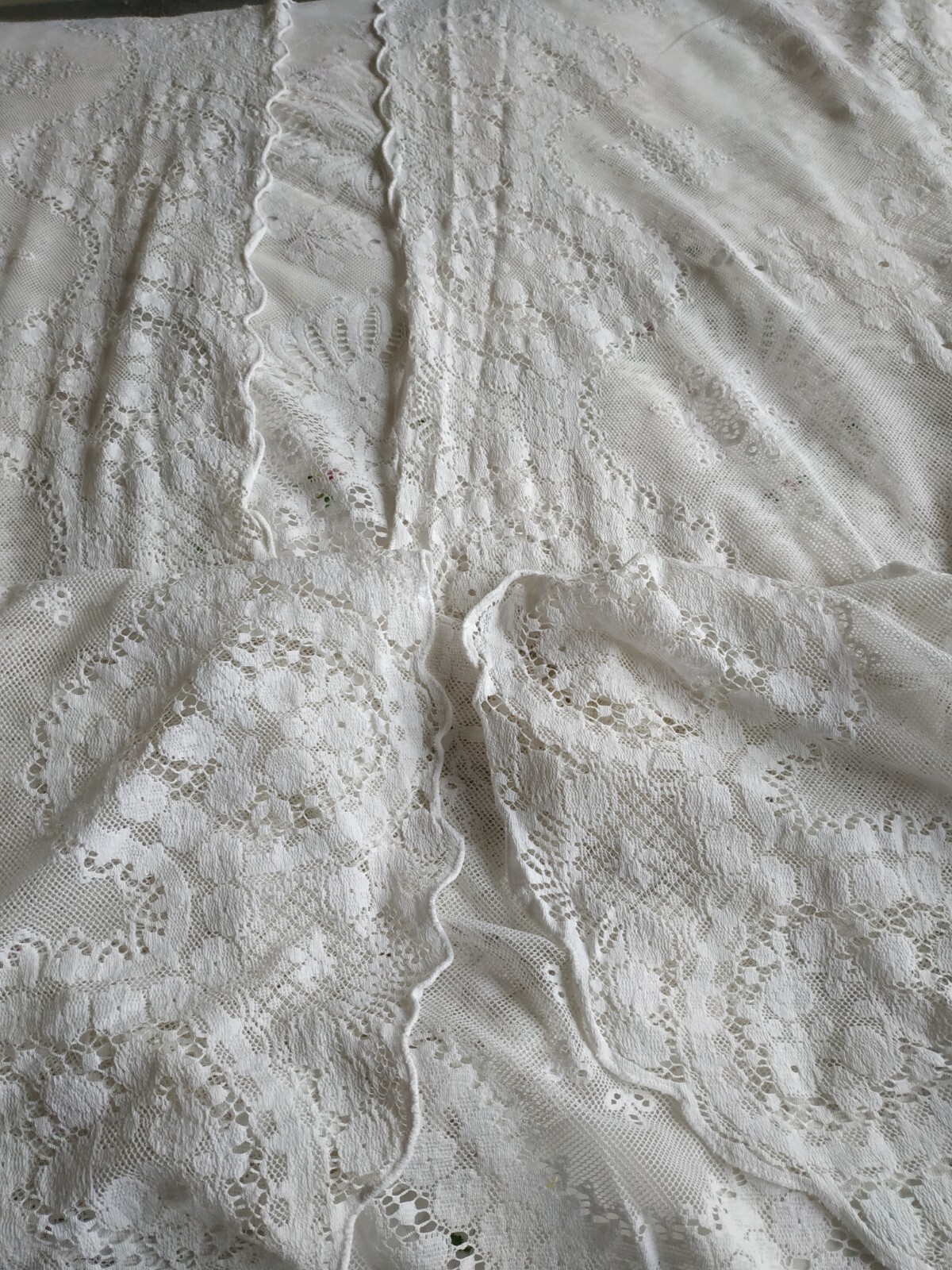 White Cotton Lace Bedspread Double eBay