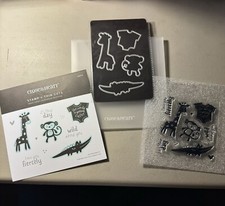 Close To My Heart Z3912 Sweet Safari Cardmaking Stamp Thin Cuts NIP