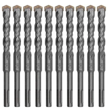 10Pcs 5/8"x8" SDS Plus Drill Bit Set Rotary Hammer Carbide tip Masonry Concrete