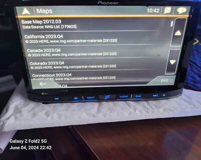 PIONEER 2024 USA CANADA MEXICO GPS MAP PIONEER AVIC-8000NEX PIONEER AVIC-8100NEX